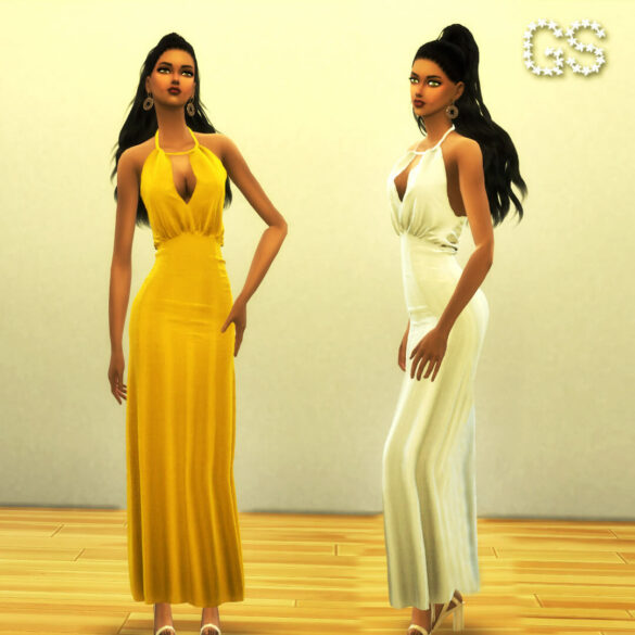 Sims 4 sims 4 halter neck dress