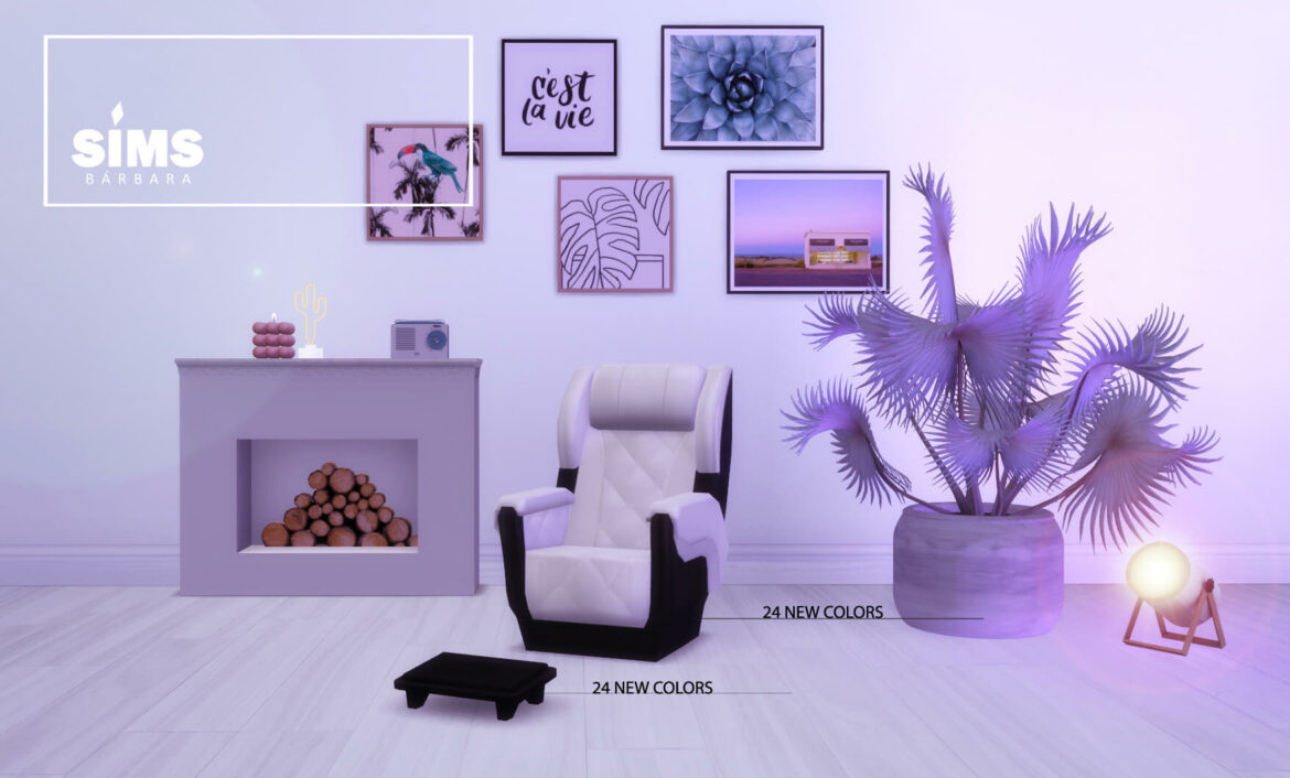 Sims 4 meditation stool recolor barbara sims