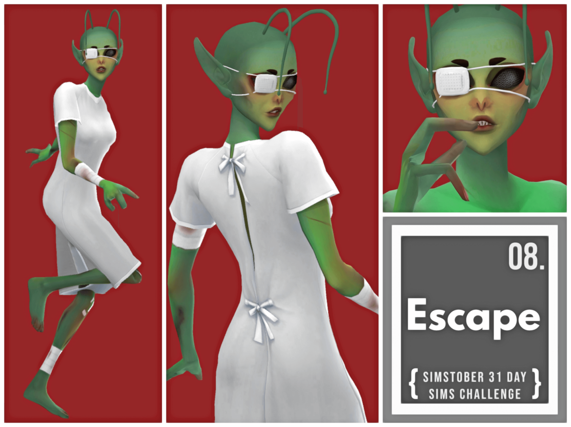 Sims 4 simstober day 08 escape shes out of area 51