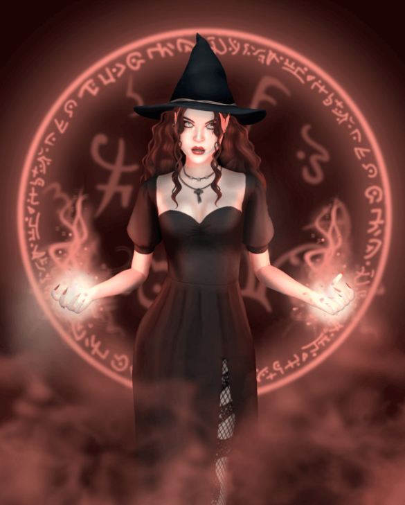 Sims 4 simstober day 19 incantation
