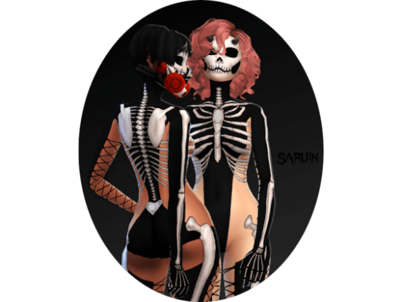 Sims 4 SKELETON Jumpsuit
