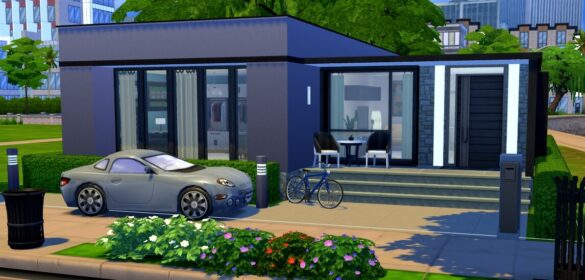 Sims 4 Small Modern House (no CC)