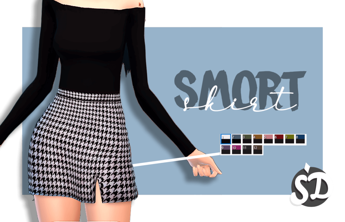 Sims 4 SMORT SKIRT