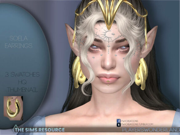 Sims 4 Soela Earrings
