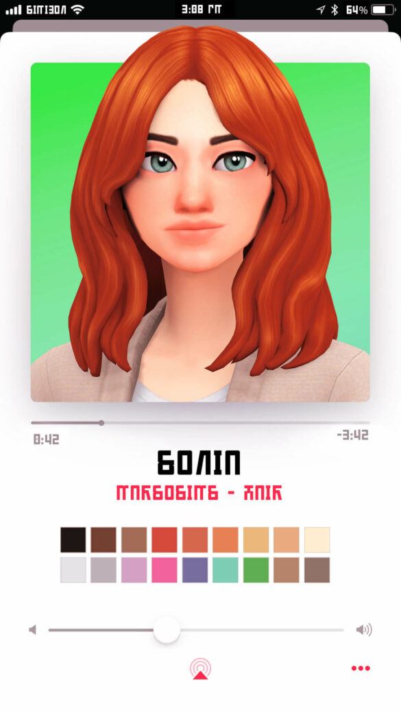 Sims 4 Sonia hair by Marso Sims