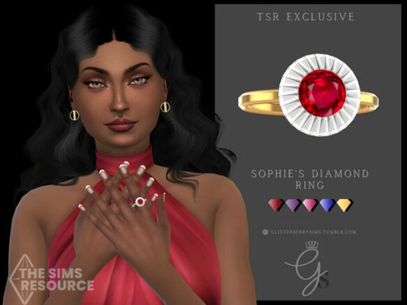 Sims 4 Sophie’s Diamond Ring by Glitterberryfly