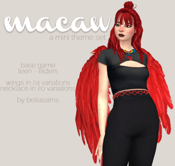Sims 4 Macaw Mini Set