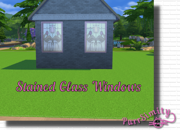 Sims 4 Stained Glass window – Recolor