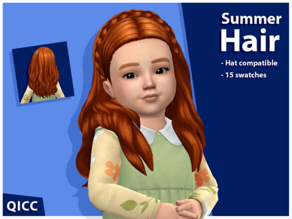Sims 4 Summer Hair by qicc