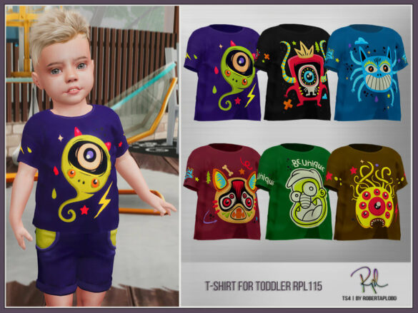 Sims 4 T-Shirt for toddler by RobertaPLobo from TSR