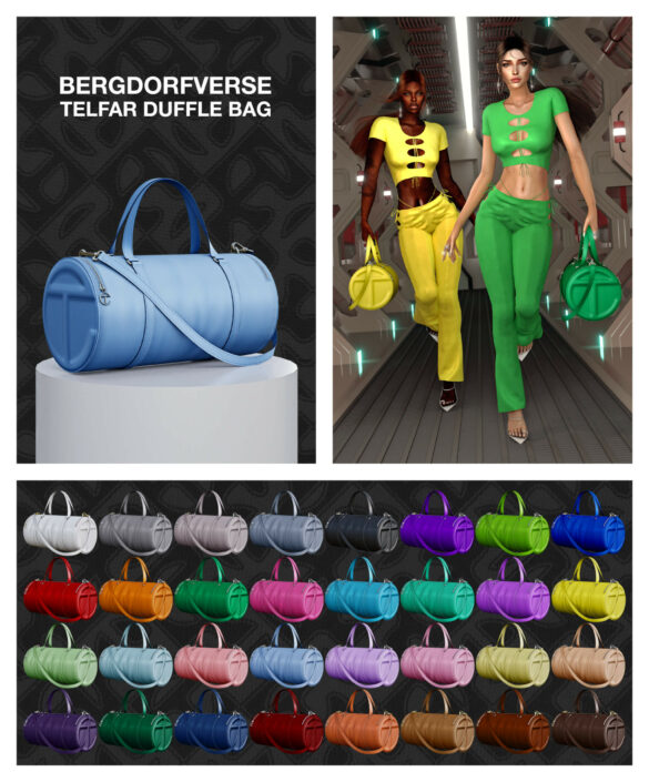 Sims 4 telfar duffle bag