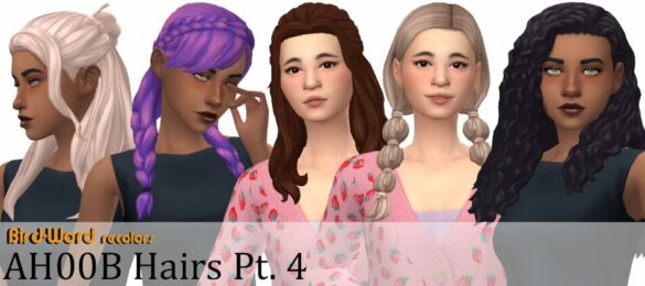 Tessa, Sam, Kelsey, Bailey, Danielle hairs