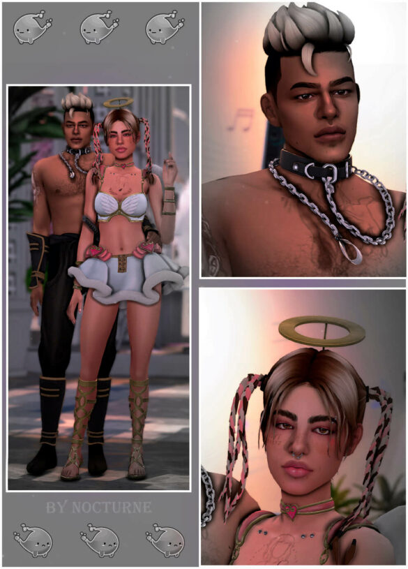 Sims 4 thats halloween party lookbook female angel