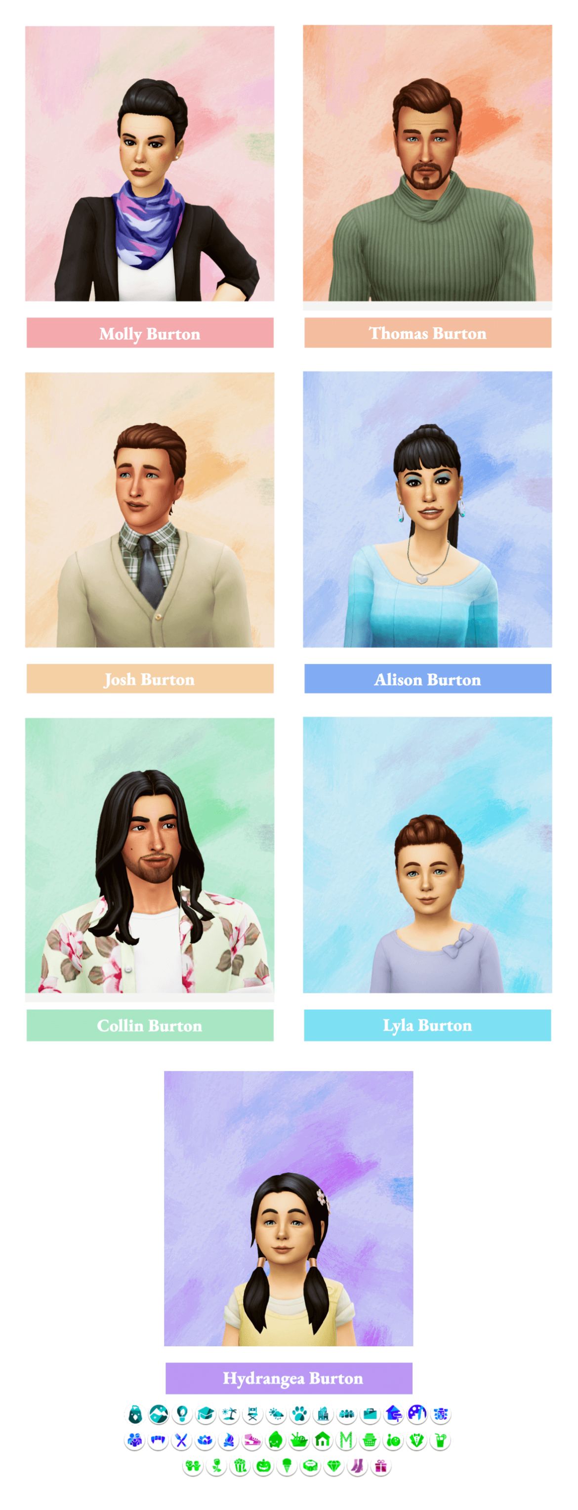 Sims 4 the burton family cc free custom content