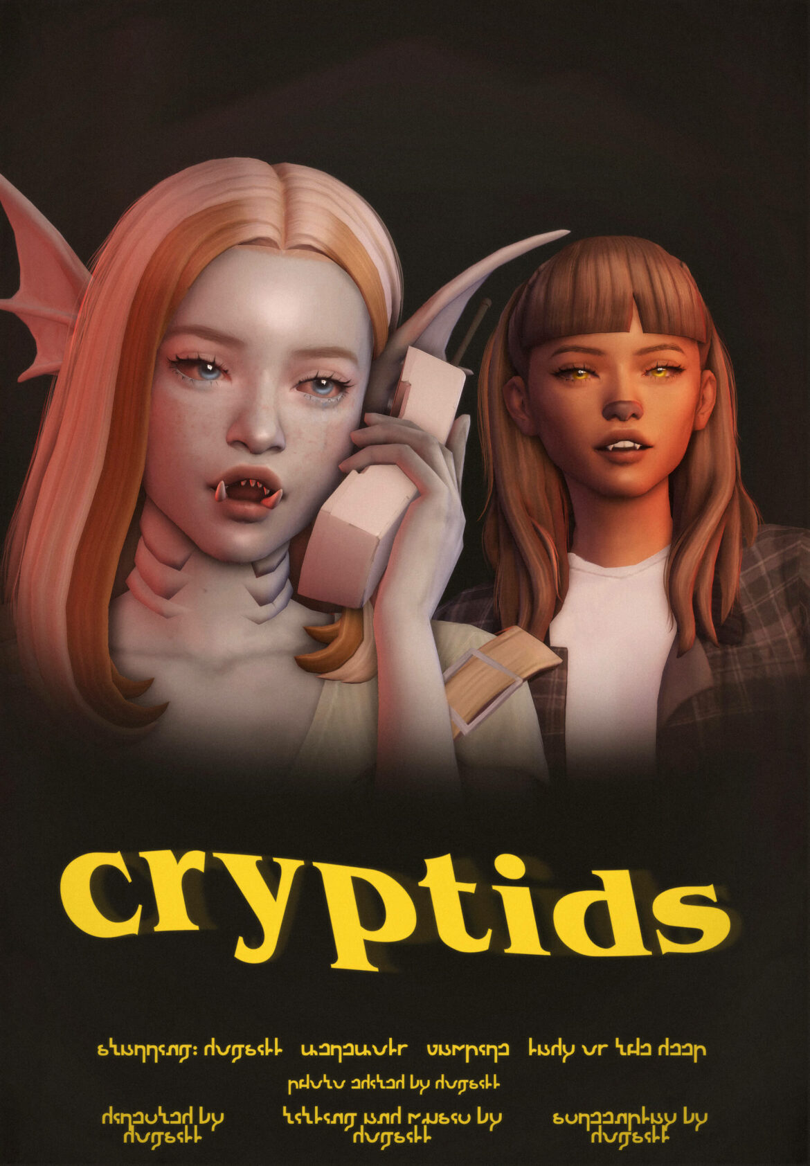 the cryptids pack a cc pack i made for halloween
