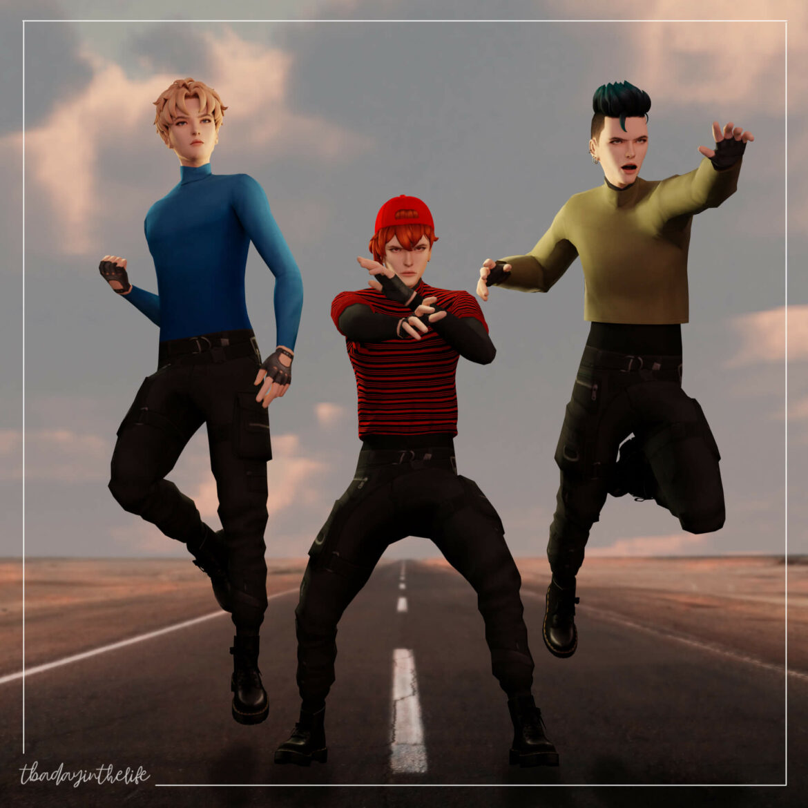 Sims 4 the troublemakers of the city hair 1 hair 2