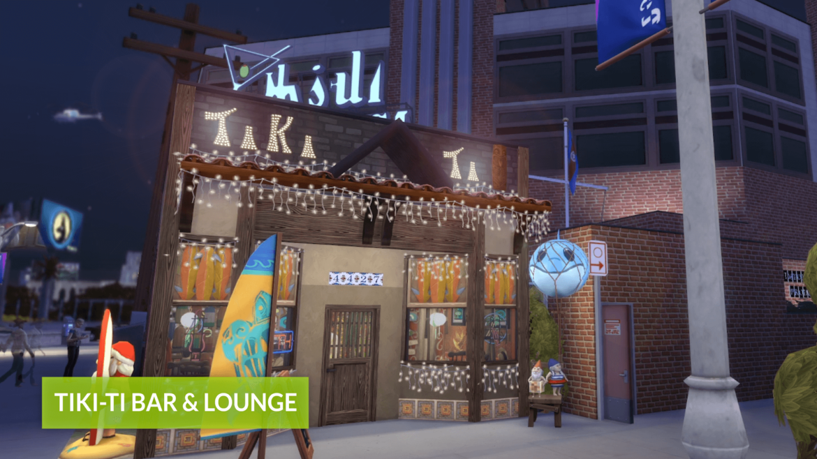 Sims 4 Tiki-Ti Tropical Bar & Lounge – TS4 – NO CC