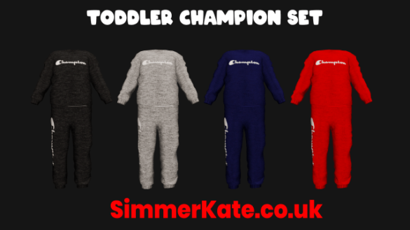 Sims 4 toddler champion set