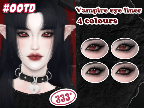 Sims 4 Vampire eyeliner