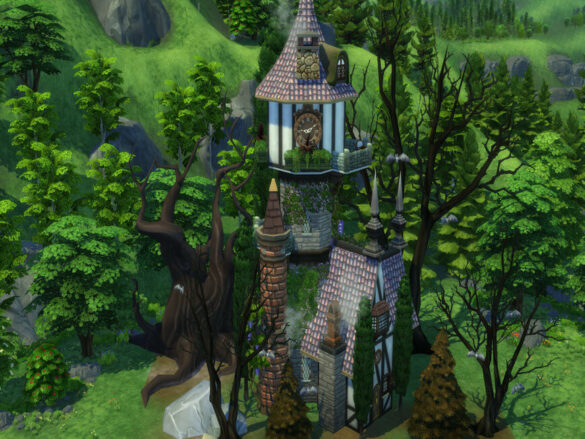 Sims 4 Vampire Tower by susancho93