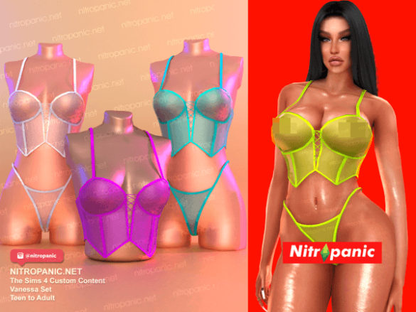 Sims 4 Vanessa SET (TOP)