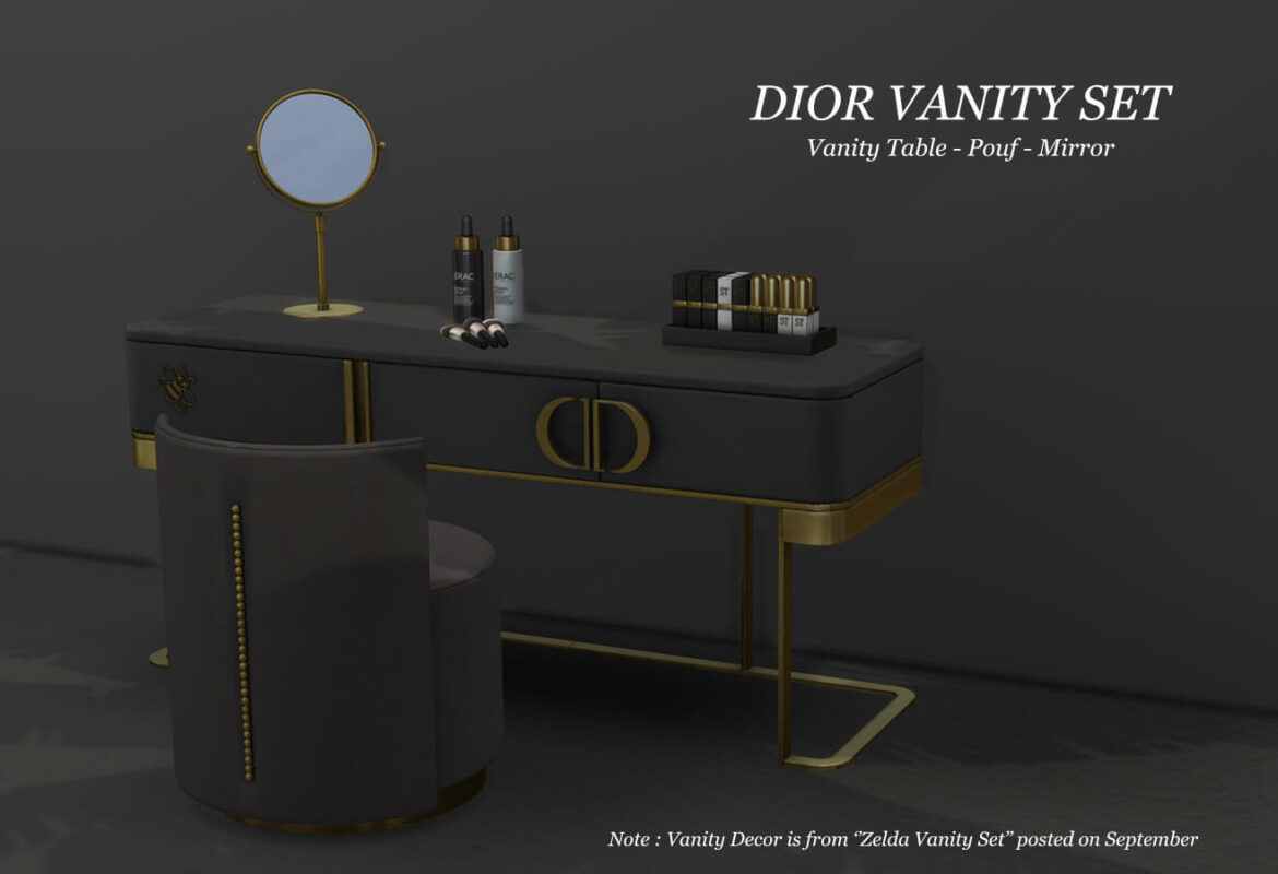 Sims 4 Vanity Set by Leo Sims The Sims Game