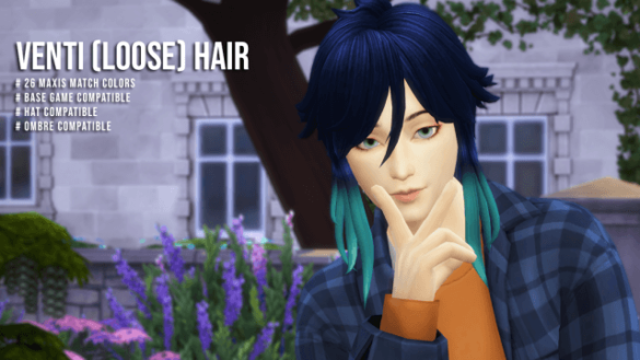Sims 4 venti loose hair