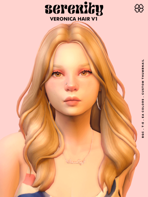 Sims 4 Veronica Hair V1