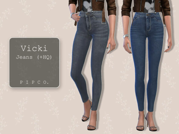 Sims 4 Vicki Jeans by Pipco from TSR