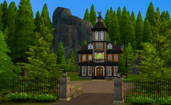 Sims 4 victorian witch manor