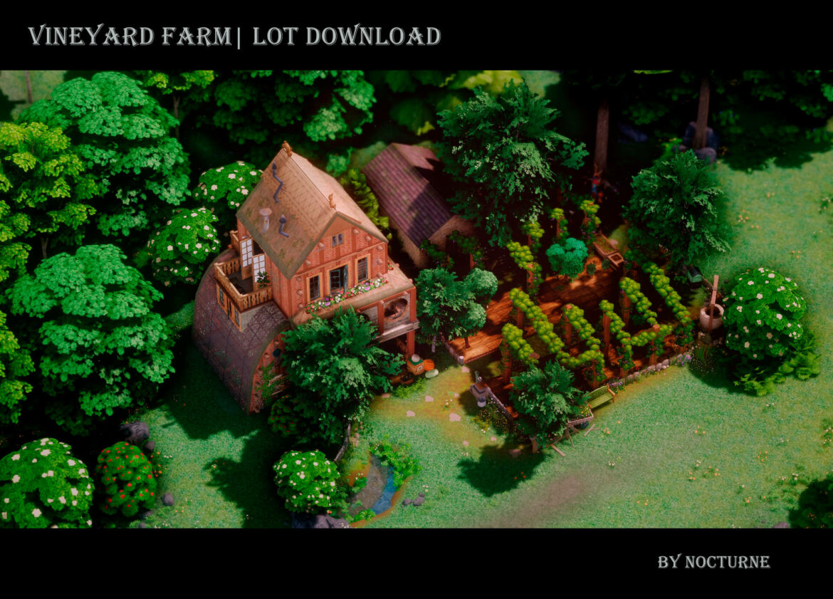 Sims 4 vineyard farm boop lot download so this lot