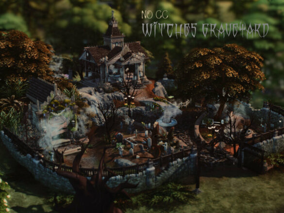 Sims 4 Witches Graveyard by VirtualFairytales