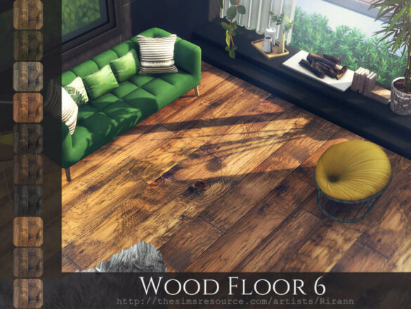 Sims 4 Wood Floor 6 by Rirann