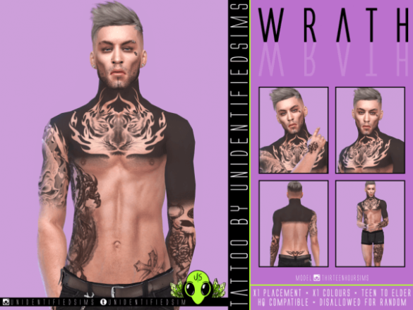 Sims 4 Wrath Tattoo – Simsdom