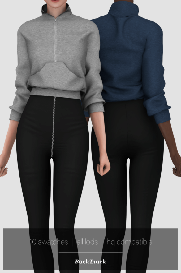 Sims 4 zipper sweatshirt