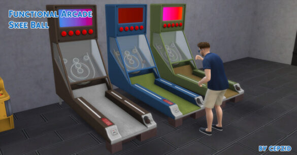 The Sims 4 Functional Arcade Skee Ball