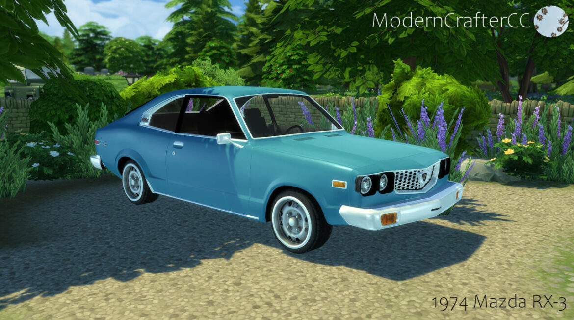 Sims 4 1974 Mazda RX-3 at Modern Crafter CC