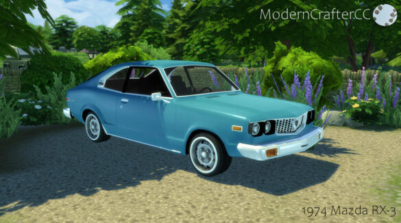 Sims 4 1974 Mazda RX-3 at Modern Crafter CC