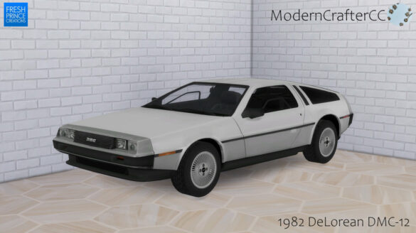 Sims 4 1982 DeLorean DMC-12 at Modern Crafter CC