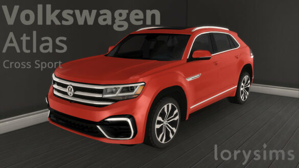 Sims 4 2021 Volkswagen Atlas Cross Sport by LorySims