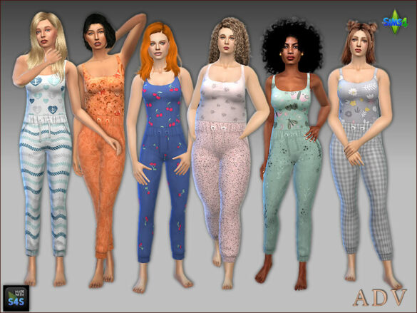 6 sleeping pants with matching tops
