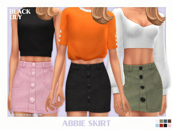 Sims 4 Abbie Skirt by Black Lily