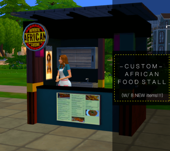 Sims 4 African Food Stall