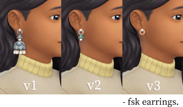 Sims 4 an0nymousghost gift 1 fsk earrings converted