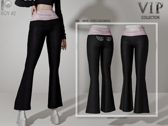 Sims 4 ANGEL OUTFIT (LEGGINGS) P68 by busra-tr at TSR