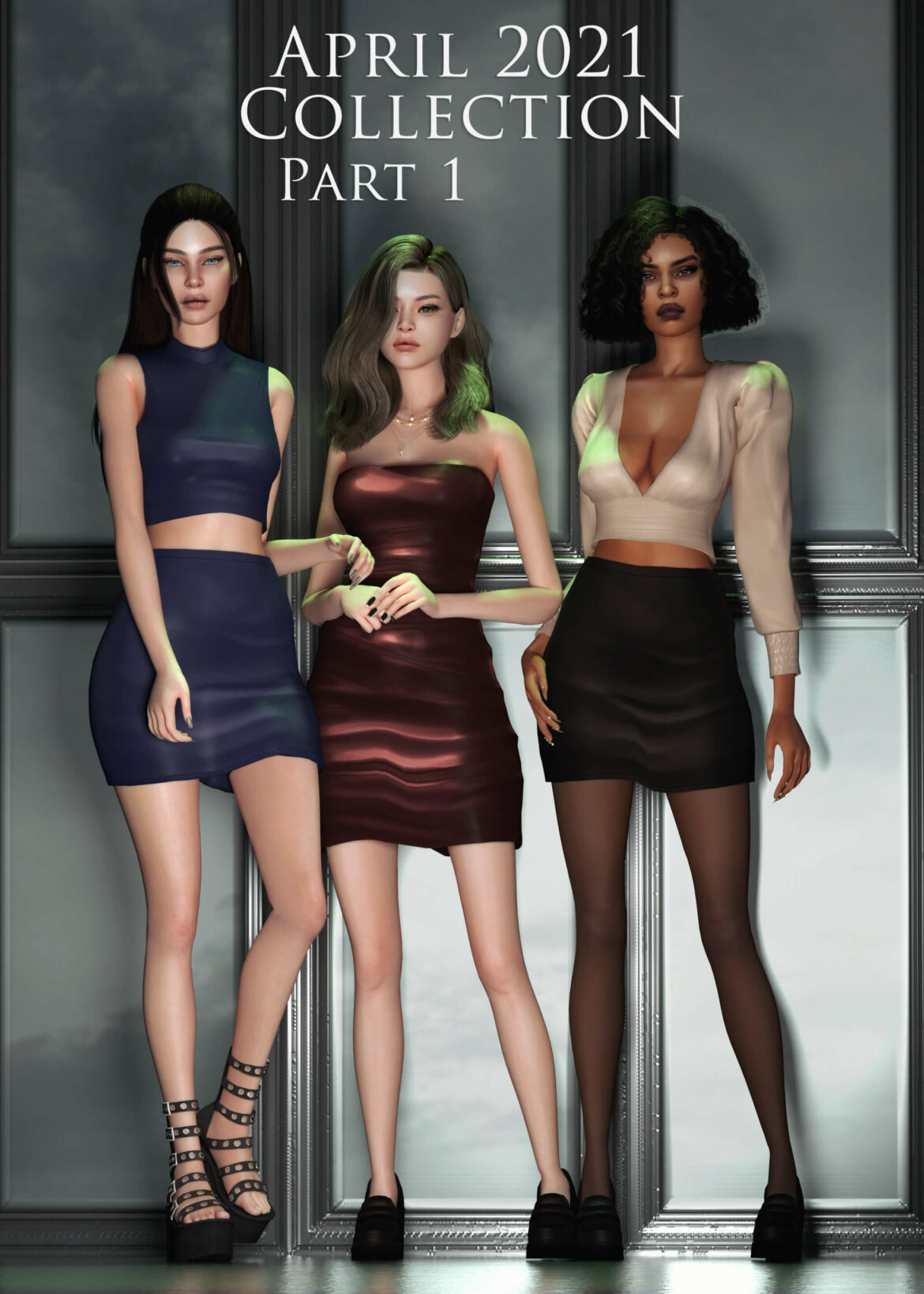 Sims 4 astya96cc april collection 2021 part 1 dress 01