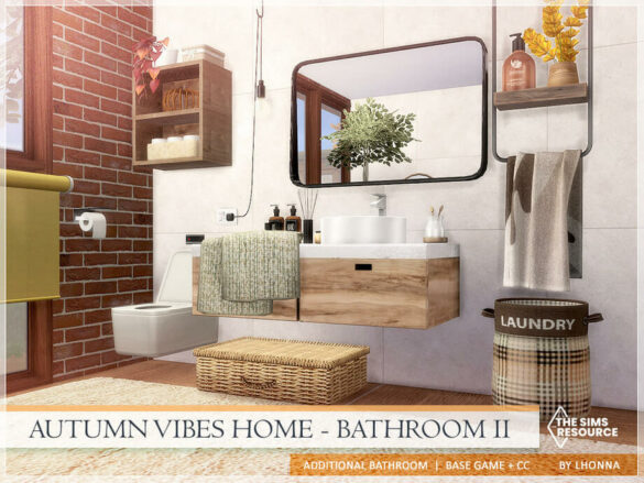 Autumn Vibes Home – Bathroom II by Lhonna