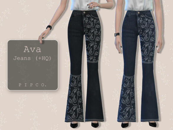 Sims 4 Ava Jeans by Pipco