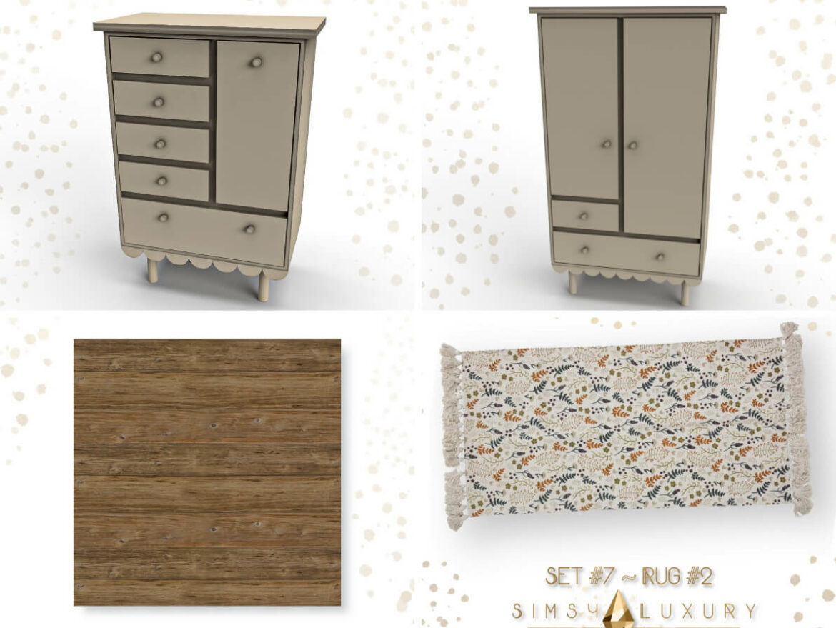 Chest of drawers floors & rugs at Sims4 Luxury