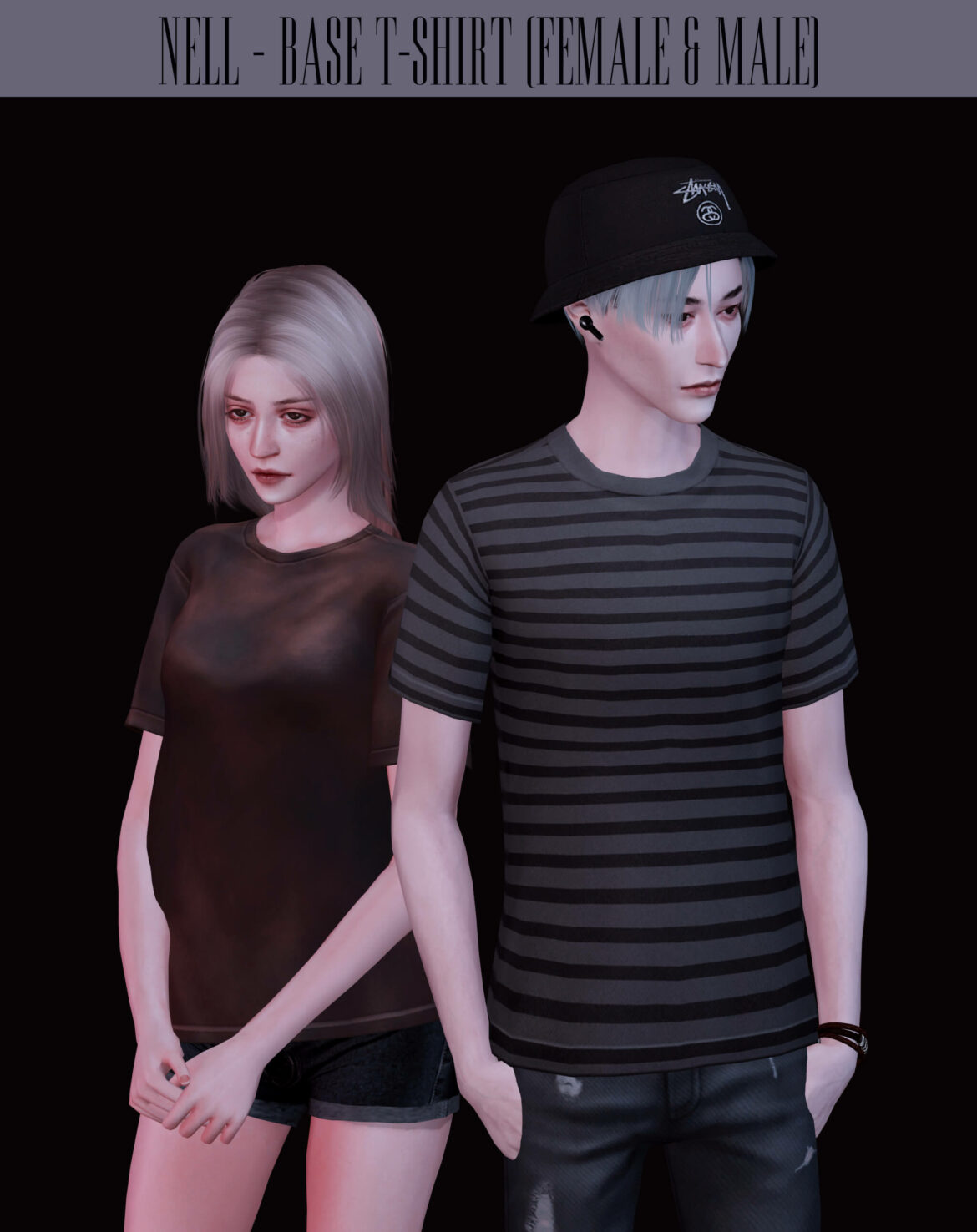 Sims 4 base t shirt female male